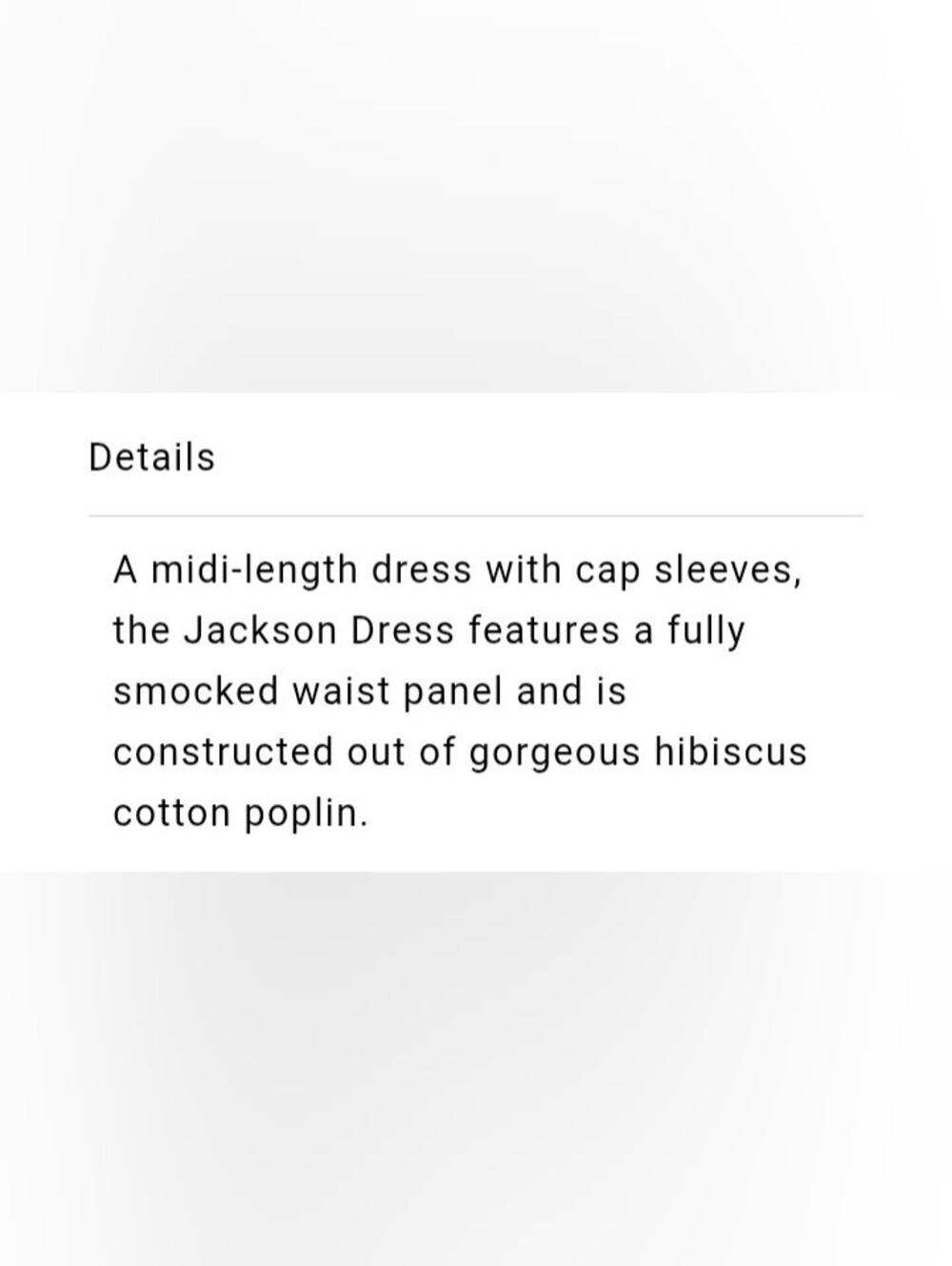 Staud Jackson Cap Sleeve Smocked Midi Dress Size Small Cotton Poplin - Picture 13 of 13